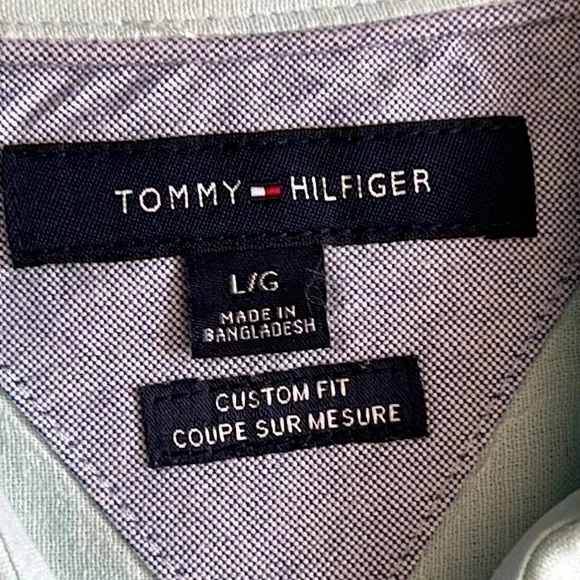 Tommy Hilfiger linen and cotton blend button down - Picture 3 of 5